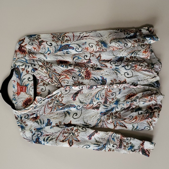Sundance Tops - Sundance Floral Paisley Silk Sheer Button Down Blouse Top Size XS